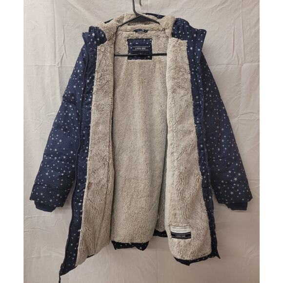 Lands End Jacket Girl's Puffer Jacket Star Print Youth XL - Picture 6 of 8